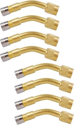 8 PCS 135 محول الدراجة امتداد محول تمديد صمام الصمام الزاوية اليمنى صمام دراجة نارية صمام الدراجة محول إطار الهواء تشاك 90 درجة إطارات دراجة السيارة in Kuwait
