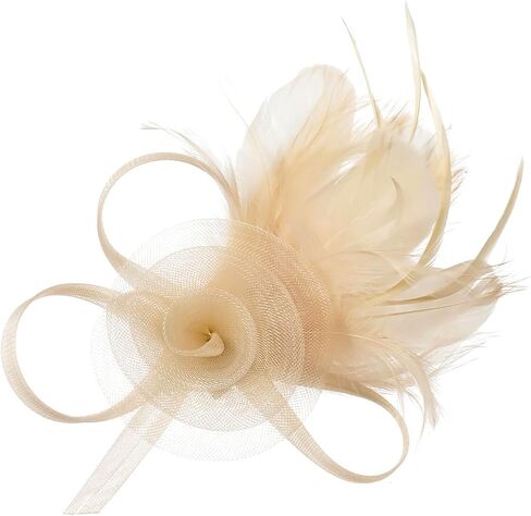 Fascinators Hats for Women Tea Party Hat with Feather for Kentucky Derby Cocktail Fancy Dress Party in Saudi Arabia
