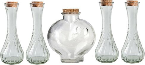 CHENGXINWENHUA Unity Sand Ceremony Set for Wedding Handmade Decorative Jars with Sand and lid (NO Sand) in Saudi Arabia