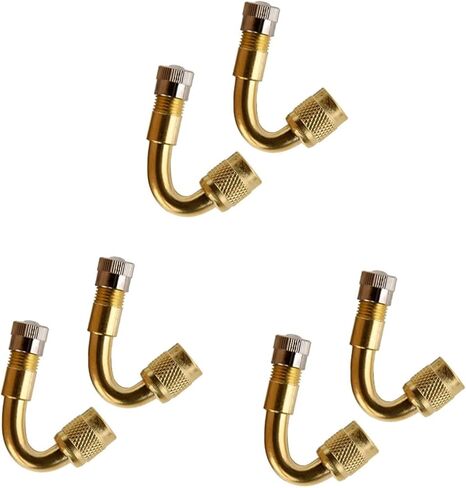 8 PCS 135 محول الدراجة امتداد محول تمديد صمام الصمام الزاوية اليمنى صمام دراجة نارية صمام الدراجة محول إطار الهواء تشاك 90 درجة إطارات دراجة السيارة in Kuwait