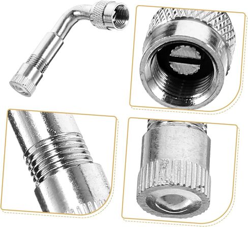 8 PCS 135 محول الدراجة امتداد محول تمديد صمام الصمام الزاوية اليمنى صمام دراجة نارية صمام الدراجة محول إطار الهواء تشاك 90 درجة إطارات دراجة السيارة in Kuwait