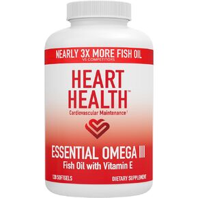 Heart Health Essentials: Omega 3 Fish Oil with Vitamin E – EPA & DHA Supplement for General Wellness and Heart Function in Saudi Arabia