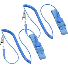 Adjustable Anti Static Wrist Strap, Grounded Wrist Band with ESD Safe Grounding Cord for Computer Electronics PC Building (1 Pcs) in Saudi Arabia
