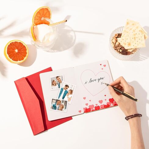 Wood Anniversary Card, Romantic Birthday Card for Husband Wife, I Love You This Much Anniversary Cards for Boyfriend Girlfriend Her Him, Best Wedding Anniversary Card Gifts in Saudi Arabia