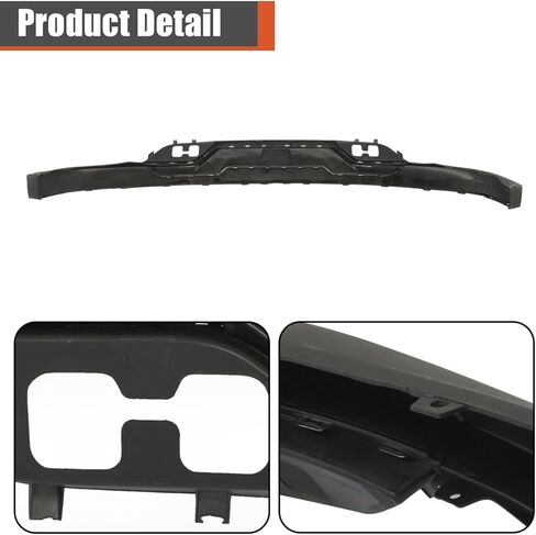 labwork Primed Plastic Front Lower Bumper Valance with Chrome Skid Plate with Tow Hook Holes Set Replacement for Silverado 1500 with Z71 2016-2019 84029815 23243083 in Saudi Arabia