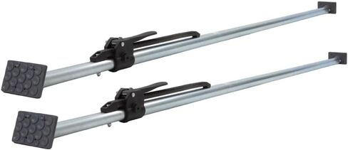 Mytee Products 2 Pack Heavy Duty Adjustable Load Lock Bar for Semi Trailers, Truck Box - 89.75"-104.5" Long Steel Ratcheting Cargo Bar Tie-Down Holder for Enclosed Truck & Vans with 2" - 4" Pads in Saudi Arabia