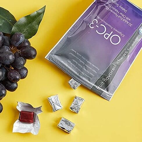 Isotonix مضغ - ملحق مضادات الأكسدة - Pycnogenol ، مستخلصات بذور العنب ، بليبيري ، مستخلصات النبيذ الأحمر واللحاء - لدعم القلب والدورة - 30 حصص in Saudi Arabia