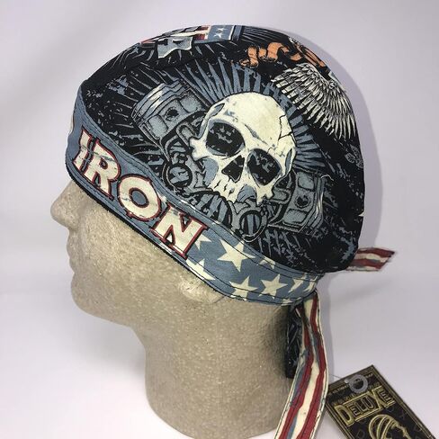 Head Wrap Durag Doo Rag Biker Skull Cap Hat Helmet Liner Moisture Wicking Sweatband in Saudi Arabia
