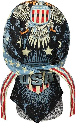 Head Wrap Durag Doo Rag Biker Skull Cap Hat Helmet Liner Moisture Wicking Sweatband in Saudi Arabia