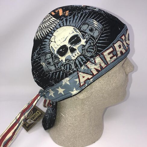 Head Wrap Durag Doo Rag Biker Skull Cap Hat Helmet Liner Moisture Wicking Sweatband in Saudi Arabia