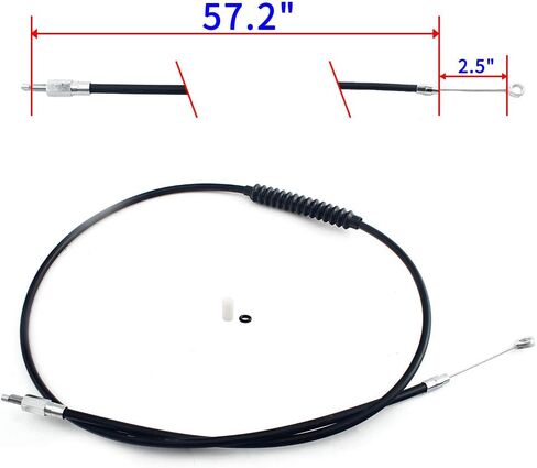 TOFR 57.2" PVC Clutch Cable 38662-00 38620-96 for Harley Sportster XLH 1200 1996-2003 XL1200C 1996-1999 XLH883 Hugger 1996-2003 XL883C 1999 in Saudi Arabia