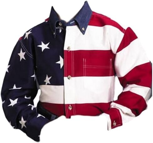 Roper Western Shirt Boys Long Long Us Flag Red 03-030-0185-0101 RE in Kuwait