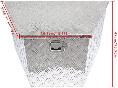 29 "Silver Longue Silver Duty Duty Aluminium Tool Box Truck Storage Truck Trunk Trank+Lock Leat for Rav4 96 98-99 01 03 05-11 for CR-V 98-99 01-02 05 08-09 11 for Corolla 89-90 92-93 95 for 530i in Saudi Arabia
