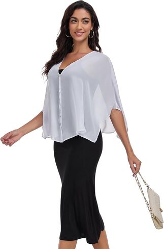 Shawls and Wraps for Evening Dresses Chiffon Soft Shawl for Wedding Guest Party Cover Up in Saudi Arabia