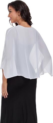 Shawls and Wraps for Evening Dresses Chiffon Soft Shawl for Wedding Guest Party Cover Up in Saudi Arabia