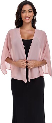 Shawls and Wraps for Evening Dresses Chiffon Soft Shawl for Wedding Guest Party Cover Up in Saudi Arabia