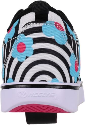 HEELYS Pro 20 Prints Wheeled Heel Shoe, White/Grey/Black, 13 US Unisex Little Kid in Saudi Arabia