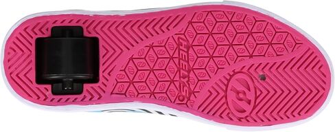HEELYS Pro 20 Prints Wheeled Heel Shoe, White/Grey/Black, 13 US Unisex Little Kid in Saudi Arabia