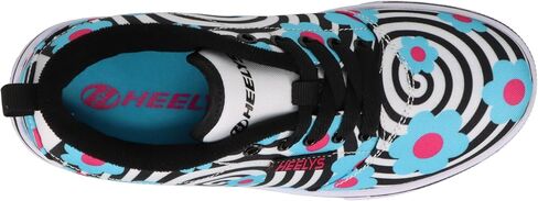 HEELYS Pro 20 Prints Wheeled Heel Shoe, White/Grey/Black, 13 US Unisex Little Kid in Saudi Arabia