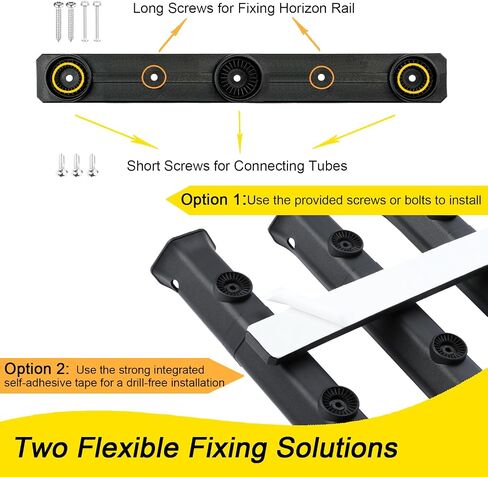 4-Tube Adjustable Fishing Rod Holder Bracket, Self-Adhesive Fishing Pole Holders for Garage Wall Mounted Fishing Rod Holders for Fishing Boat Wagon Golf Cart Crate Cooler ATV Trailer- Black in Saudi Arabia