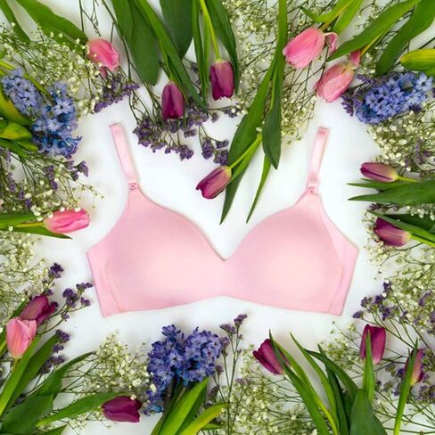 Warner's Womens No Side Effects Underarm-smoothing Comfort Wireless Lightly Lined 1056 T-Shirt Bra, Periwinkle, 38B US in Saudi Arabia