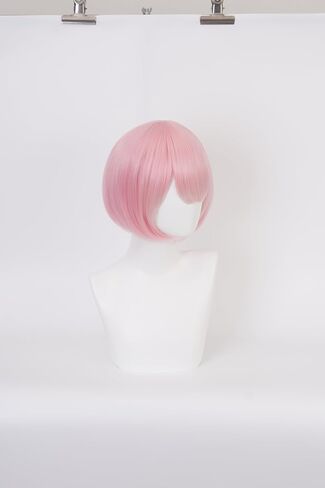 شعر مستعار REM Cosplay لـ Anime Re Zero Blue مستقيم مع الانفجارات مع غطاء شعر مستعار in Kuwait