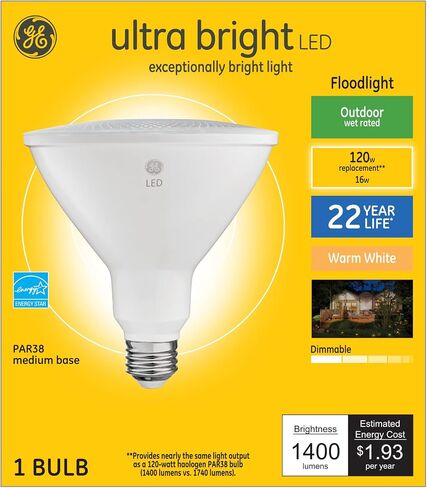 مصابيح الإضاءة الكاشفة LED الداخلية من GE Refresh، إضاءة عالية الدقة، 10.5 وات (ما يعادل 65 وات) ضوء النهار، قاعدة متوسطة، قابلة للتعتيم (عبوتان) in Saudi Arabia