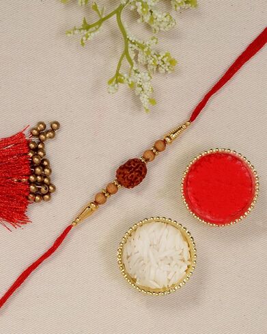 Rakhi/Rakhi for Brother/Rakhi Set/Rakhi for Brother and Bhabhi/Rakhi Card/Rakhdi/send Rakhi to USA/Rakhi for Brother with Gift Set/Rakhee in Kuwait