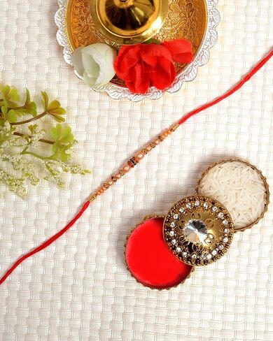 Rakhi/Rakhi for Brother/Rakhi Set/Rakhi for Brother and Bhabhi/Rakhi Card/Rakhdi/send Rakhi to USA/Rakhi for Brother with Gift Set/Rakhee in Kuwait