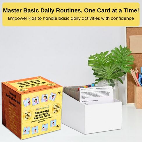 تسلسل للأطفال. بطاقات روتينية يومية للتخاطب والتنمية الاجتماعية؛ متعلمي اللغة الانجليزية؛ اللغة الإنجليزية كلغة ثانية؛ المتعلمين ثنائي اللغة؛ سرد قصصي؛ بناء الجملة؛ بطاقات القصة المصورة؛ بطاقات فلاش الكلام in Kuwait