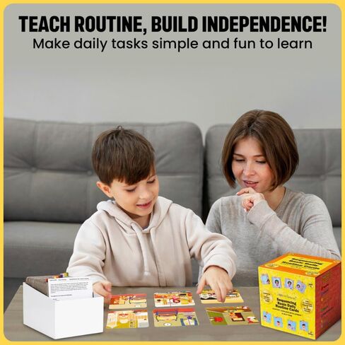 تسلسل للأطفال. بطاقات روتينية يومية للتخاطب والتنمية الاجتماعية؛ متعلمي اللغة الانجليزية؛ اللغة الإنجليزية كلغة ثانية؛ المتعلمين ثنائي اللغة؛ سرد قصصي؛ بناء الجملة؛ بطاقات القصة المصورة؛ بطاقات فلاش الكلام in Kuwait