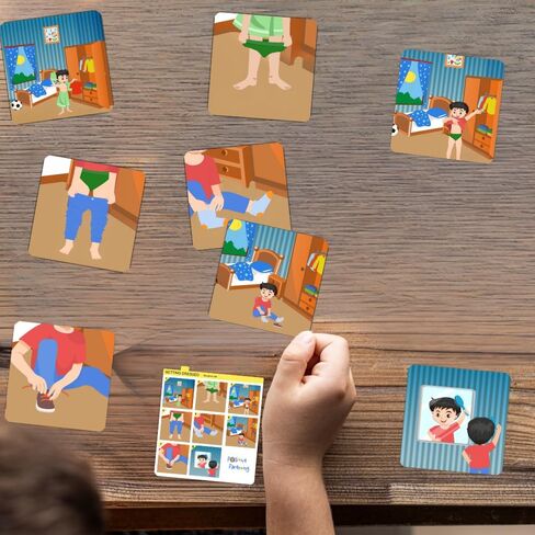 تسلسل للأطفال. بطاقات روتينية يومية للتخاطب والتنمية الاجتماعية؛ متعلمي اللغة الانجليزية؛ اللغة الإنجليزية كلغة ثانية؛ المتعلمين ثنائي اللغة؛ سرد قصصي؛ بناء الجملة؛ بطاقات القصة المصورة؛ بطاقات فلاش الكلام in Kuwait