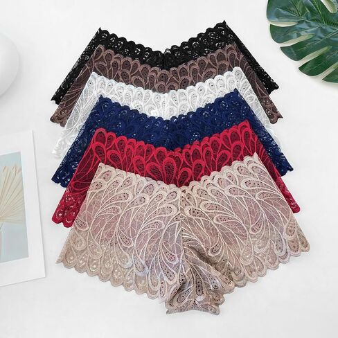 Boyshort Underwear for Women Lace Boyshorts Sexy Comfortable Cheeky Panties Size S-2XL in Saudi Arabia