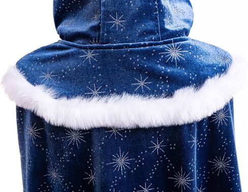 2025 Girls Elsa Hoode Cape Kids Princess Dress up Cloak Girls Anna Velvet Fancy Cape in Kuwait