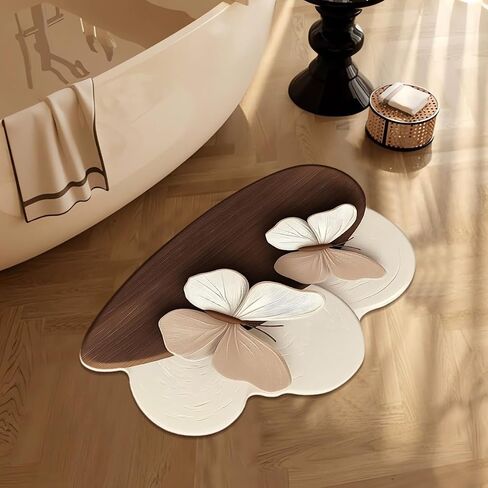 Realistic Pattern Non-Slip Absorbent mat,Safe, Non-Slip, Quick Drying, Bathroom Carpet, Super Absorbent Bathroom Kitchen Door mat(B,27.56inX39.37in) in Saudi Arabia