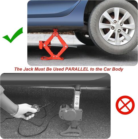 جاك السيارة الكهربائية TYAYT 3 طن جاك مقص السيارة لسيارة سيدان وسيارات الدفع الرباعي 12 فولت جاك كهربائي محمول لتغيير الإطارات (رمادي) in Kuwait