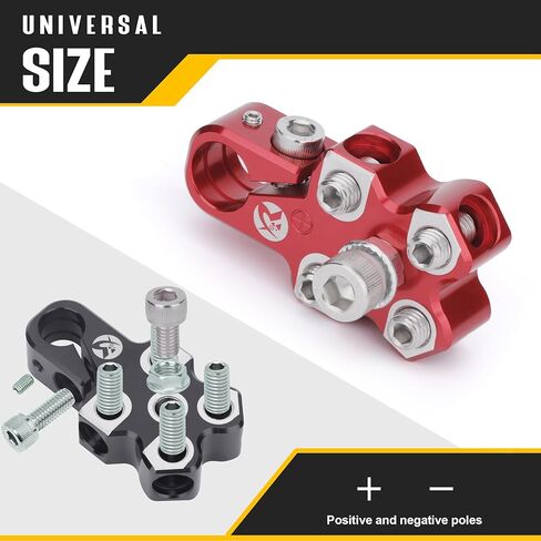 نهايات بطارية بطارية حمض 4-طريق نهايات بطارية كابل البطارية من أجل SAE/DIN/EN مدبب من بعد 8AWG إلى 4/0 AWG ، مجموعة إيجابية وسلبية ، محطات البطارية مع محول Post Top Top OEM in Kuwait
