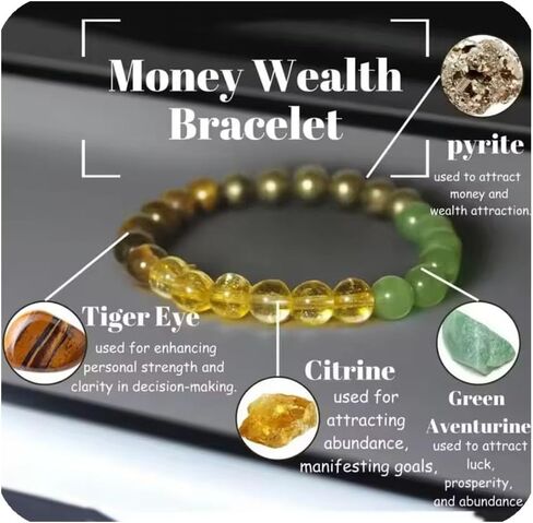 Natural Stone Triple Protection Beaded Bracelet for Men Women Adjustable Black Tourmaline, Black Onyx and Hematite Handmade Lucky Bracelet Feng Shui Jewelry Gift in Saudi Arabia