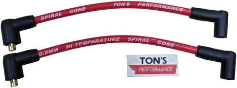 TON'S RED 10MM IGNITION SILP SILP WIRES متوافقة مع Harley Davidson FXR 1982-2000 70187-82 TONS-FXR11-RD-10MM in Saudi Arabia