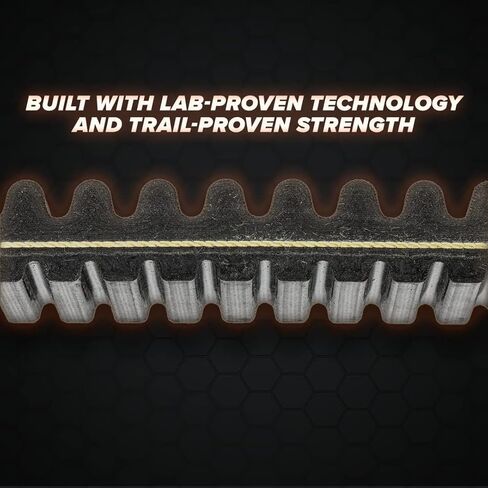 SuperATV Heavy-Duty CVT Drive Belt Compatible with Polaris RZR XP Turbo (2017+), Replaces OEM Part # 3211202/3211227, World's Best Drive Belt, Stronger Than Stock, 4340 Chromoly Steel, See Fitment in Saudi Arabia