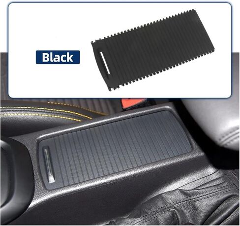 Fit for Ford 2015-2018 Cup Holder Central Armrest Box Cover Storage Box Roller Shutter Grocery Box Decorative Cover in Saudi Arabia