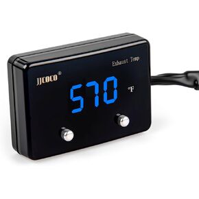 درجة حرارة غاز العادم ، مقياس EGT 1000 ℃ طقم البيرومتر - شاشة رقمية LED مع مستشعر EGT لدراجة نارية للسيارة الديزل ATV in Kuwait