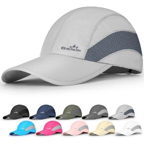 GXCROR Running Hat for Men Women Quick-Dry Baseball Cap UPF50+ with Breathable Mesh, Adjustable Hook & Loop for Outdoor in Kuwait