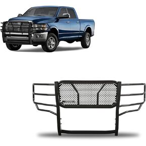 Black Horse Rugged Hight Duty Grille Brush Guard Guard Modular Black متوافق مع 2010-2010 Dodge Ram 2500 | 2010-2010 Dodge RAM 3500 | 2011-2018 RAM 2500 | 2011-2018 RAM 3500-RU-DORA10-B in Kuwait