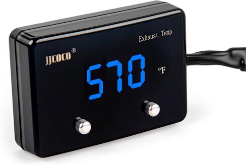 درجة حرارة غاز العادم ، مقياس EGT 1000 ℃ طقم البيرومتر - شاشة رقمية LED مع مستشعر EGT لدراجة نارية للسيارة الديزل ATV in Kuwait