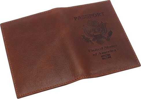 Real Leather RFID Blocking Travel Passport Holder with Vaccine Card Slot (Australia) in Saudi Arabia