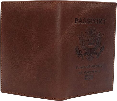 Real Leather RFID Blocking Travel Passport Holder with Vaccine Card Slot (Australia) in Saudi Arabia