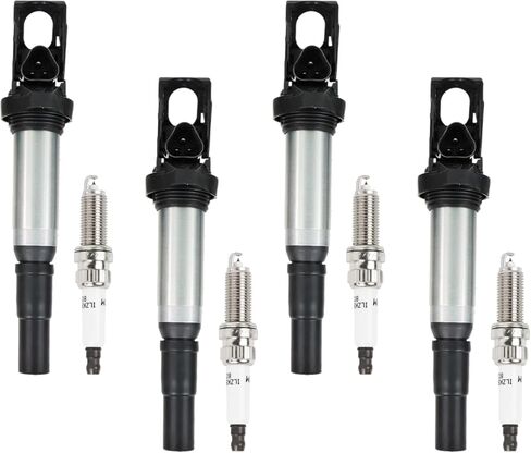 6 قطع UF487 حزمة ملف الإشعال و6619 شمعات إشعال إيريديوم متوافقة مع تويوتا هايلاندر أفالون كامري راف 4 سيينا فينزا/لكزس ES350 IS350 RX450h 3.5L V6 استبدال #90919-A2007 C1601، UF507 in Kuwait