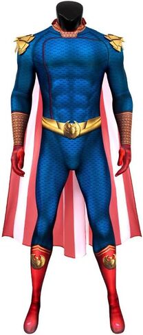 Mens Homelander Costume Jumpsuit 2024 Boy S4 Cosplay Bodysuit with Cloak Halloween Outfits, SPN71200 in Saudi Arabia