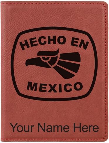 حامل جواز سفر Lasergram Faux Leather ، Hecho en Mexico ، شملت نقش شخصي (Bamboo) in Saudi Arabia